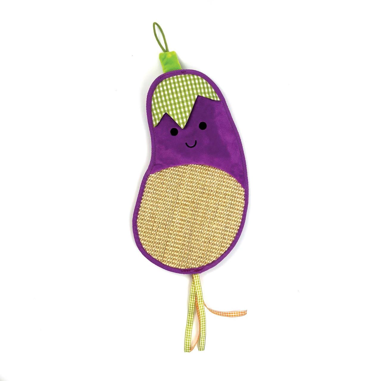 Happy Pet Tabby Patch Aubergine Door Hanger Cat Scratcher Toy Image 1