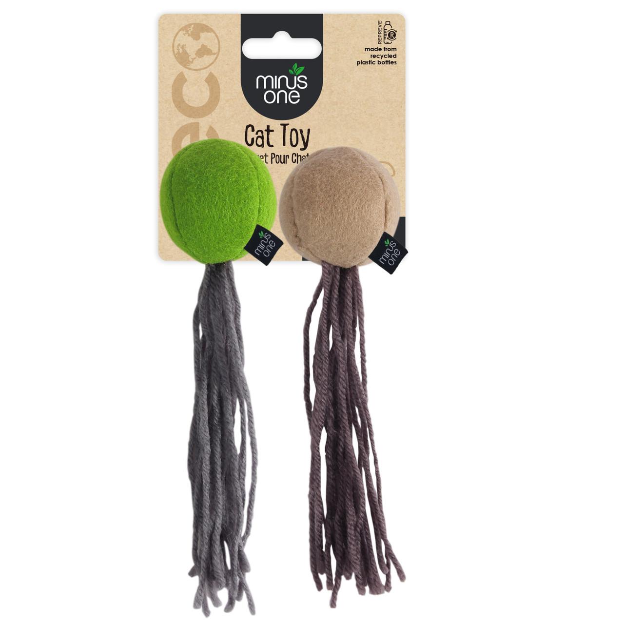 All For Paws Minus One Felt Balls Two Pack Cat Toy Image 1