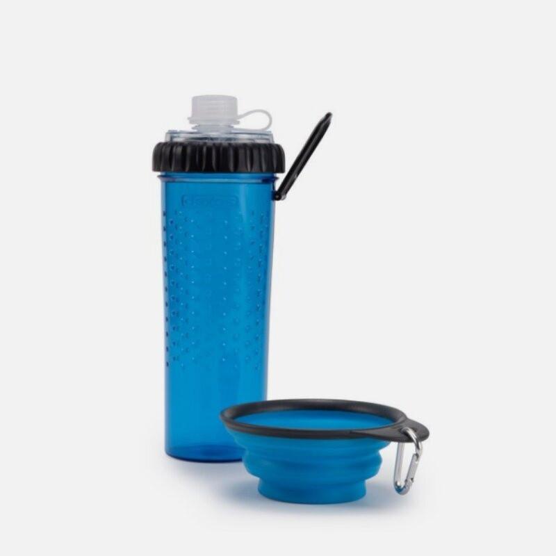 Dexas Dog Snack-DuO with Companion Cup Pro Blue Image 1