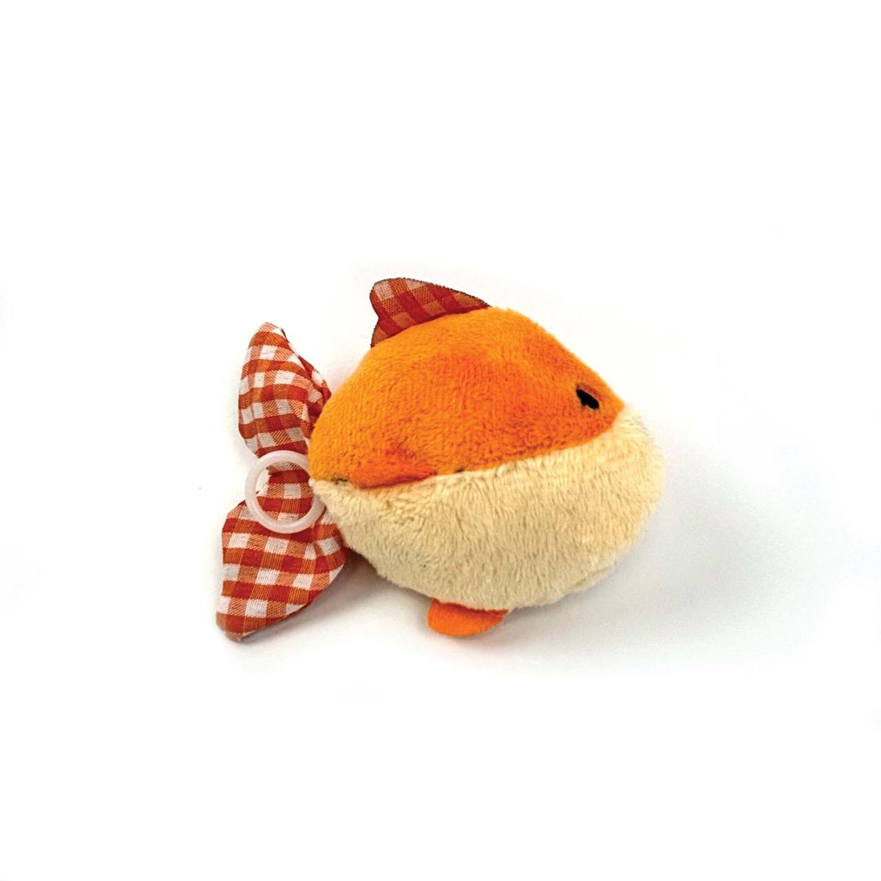 Happy Pet Tabby Patch Shaking Goldfish Cat Toy Image 1
