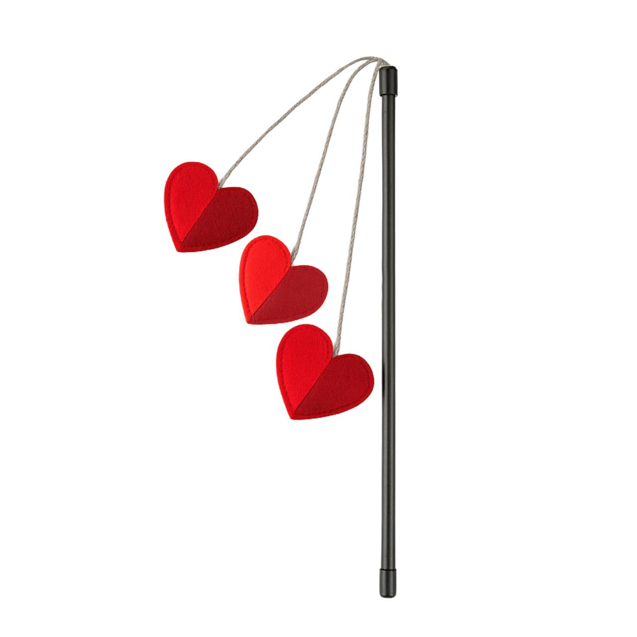 Cath Kidston Hearts & Roses 3 Hearts Cat Teaser Toy Image 1