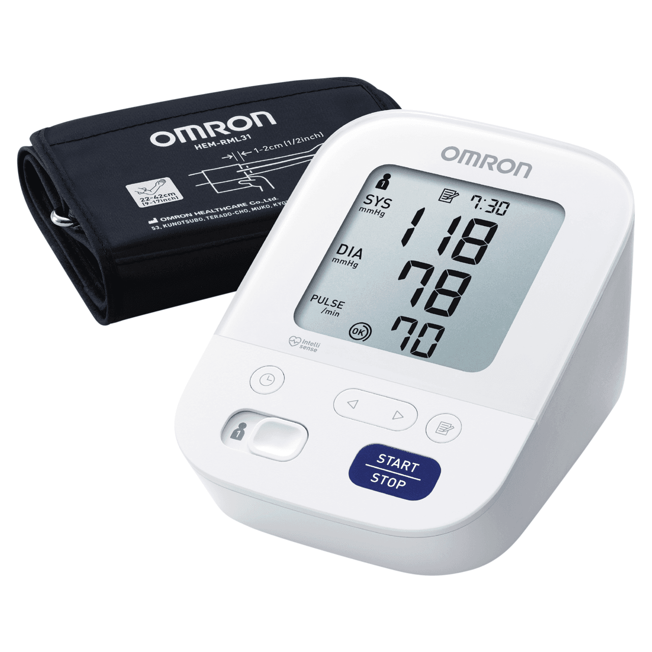 Omron M3 Automatic Upper Arm Blood Pressure Monitor (HEM-7154-E) 1 Unit Image 1