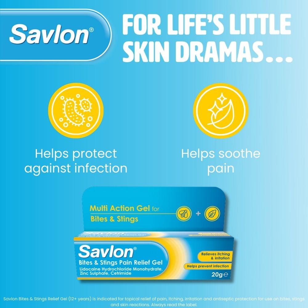 Savlon Bite & Sting Gel 20g Image https://cdn11.bigcommerce.com/s-g585yu857h/images/stencil/1280w/products/1575/19299/BITE_AND_STING_SHOUT_OUTS__41832.1759138516.jpg1