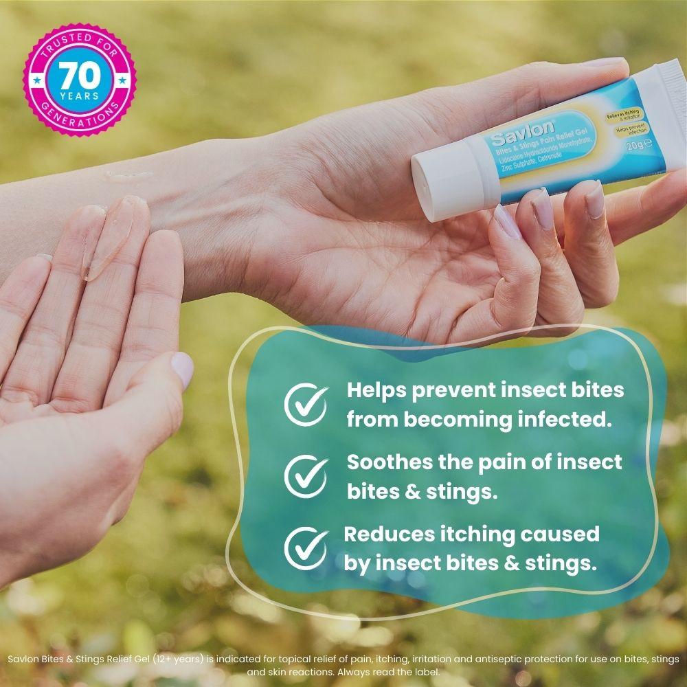 Savlon Bite & Sting Gel 20g Image https://cdn11.bigcommerce.com/s-g585yu857h/images/stencil/1280w/products/1575/19300/4_BITE_AND_STING__14208.1780490985.jpg1