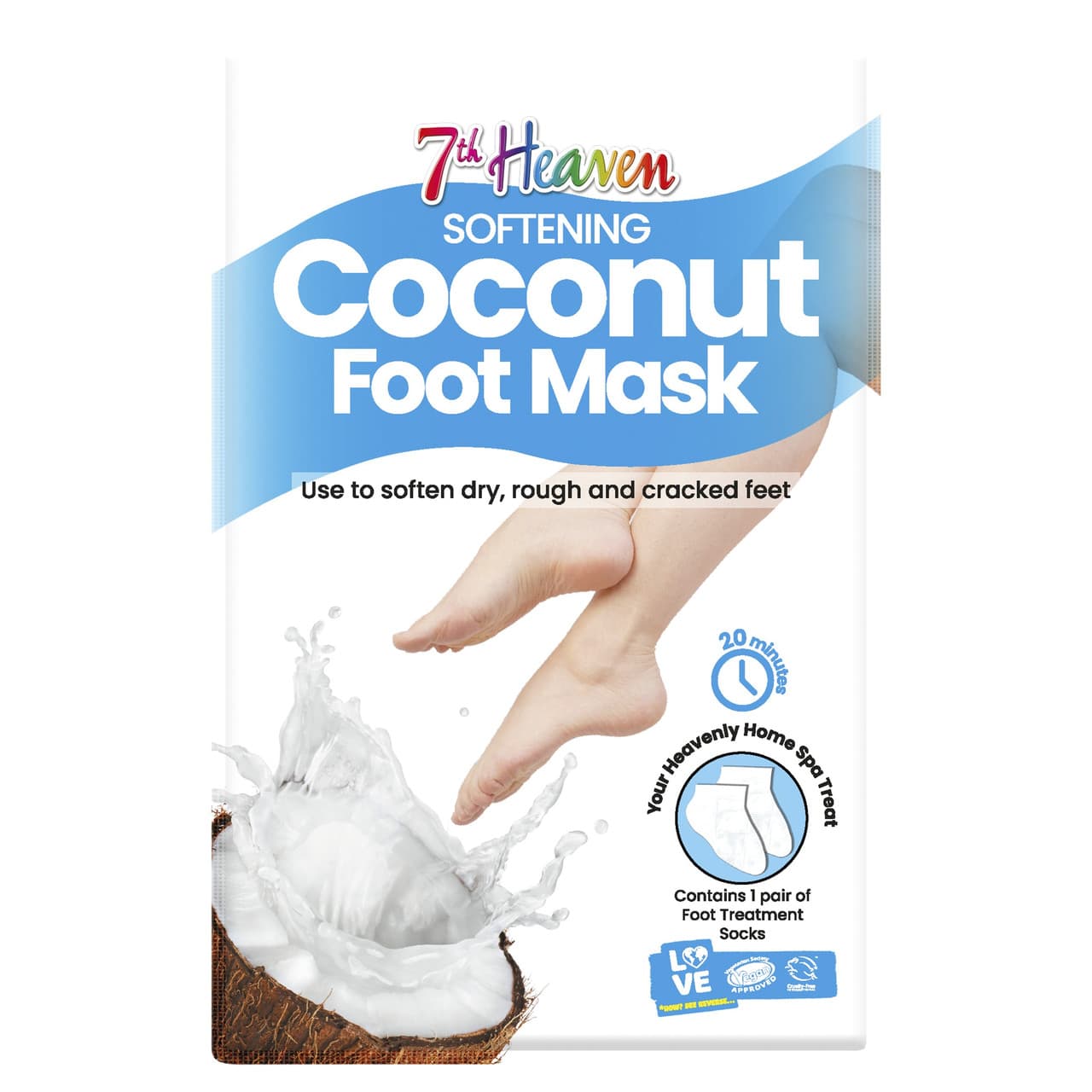 7th Heaven Coconut foot mask Image 1