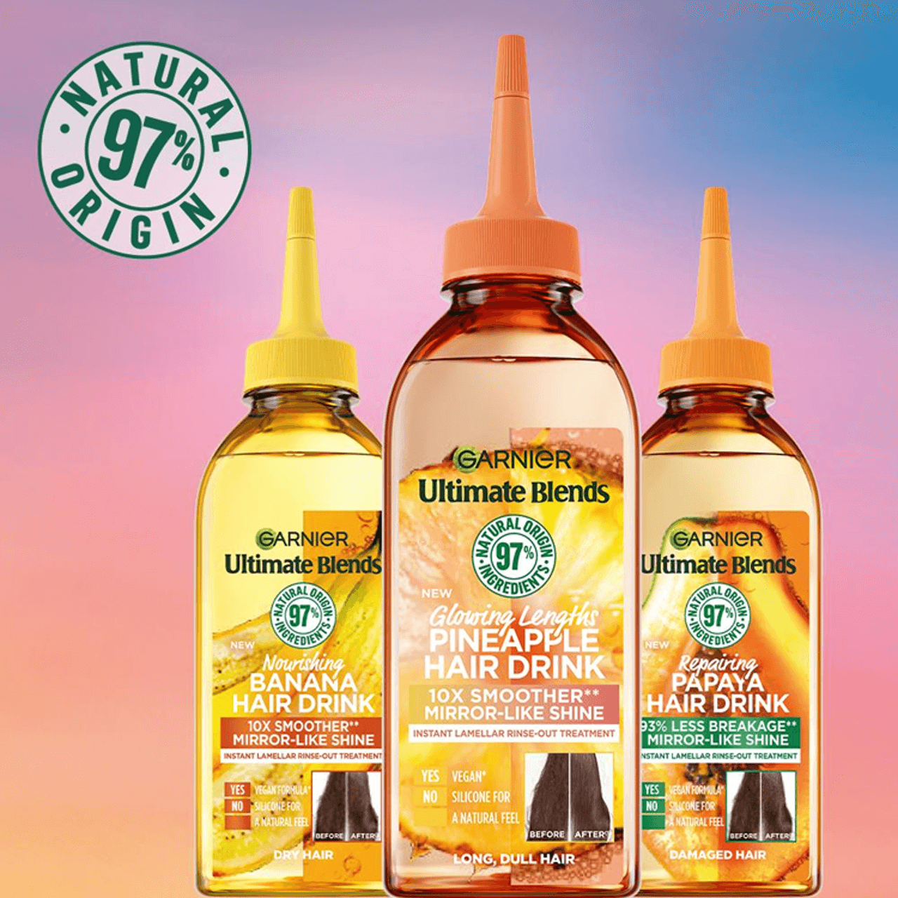Garnier Ultimate Blends Repairing Papaya Hair Drink 200ml Image https://cdn11.bigcommerce.com/s-g585yu857h/images/stencil/1280w/products/15774/29213/3600542502436_T61__68277.1785920720.png1