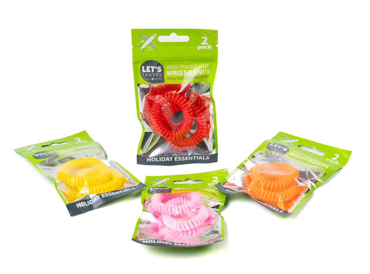 Let's Travel Anti Mosquito Wrist Bands 2 Pack Image 1
