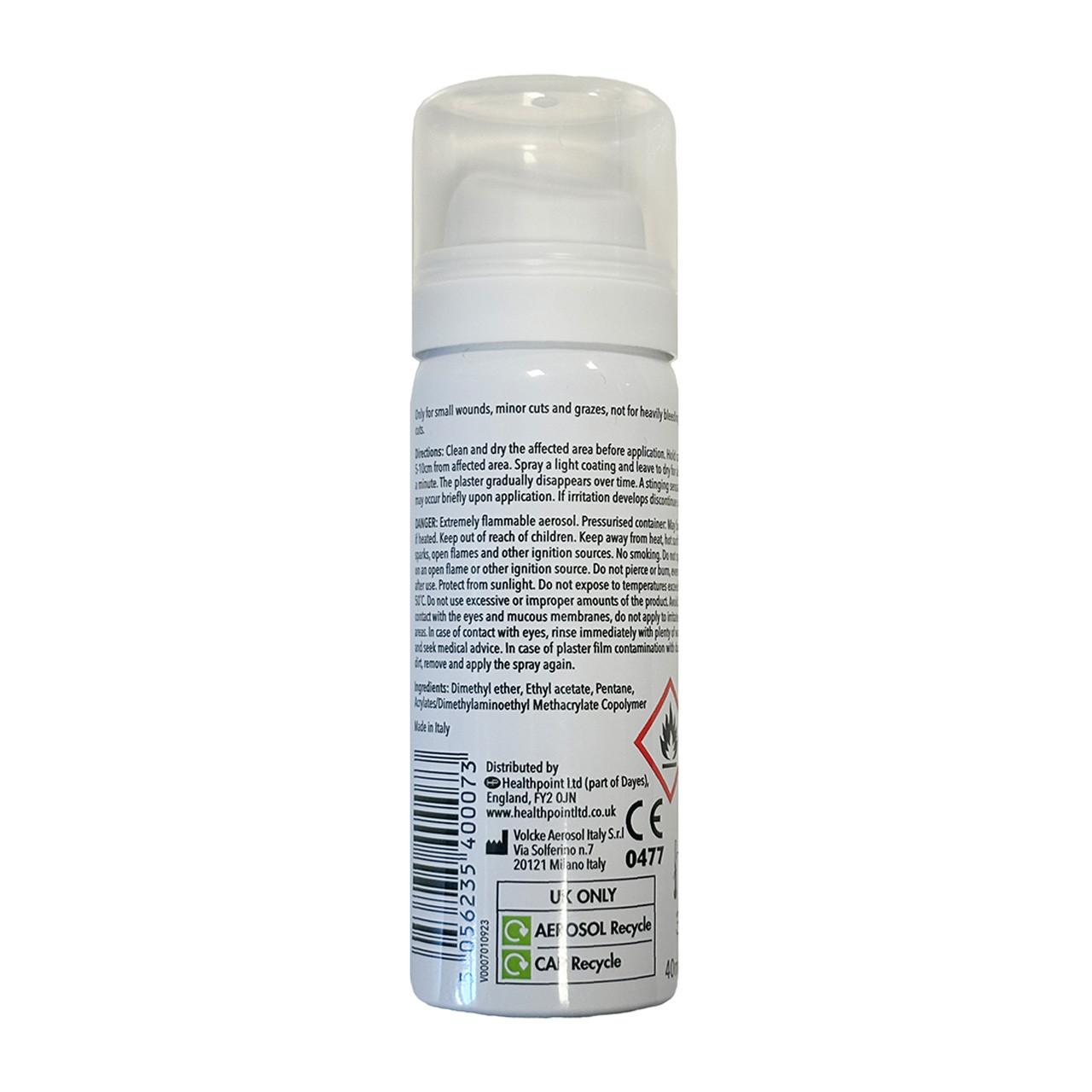 Healthpoint Spray Plaster 40ml Image https://cdn11.bigcommerce.com/s-g585yu857h/images/stencil/1280w/products/15817/29517/5056235400073_2__58976.1776075733.jpg1