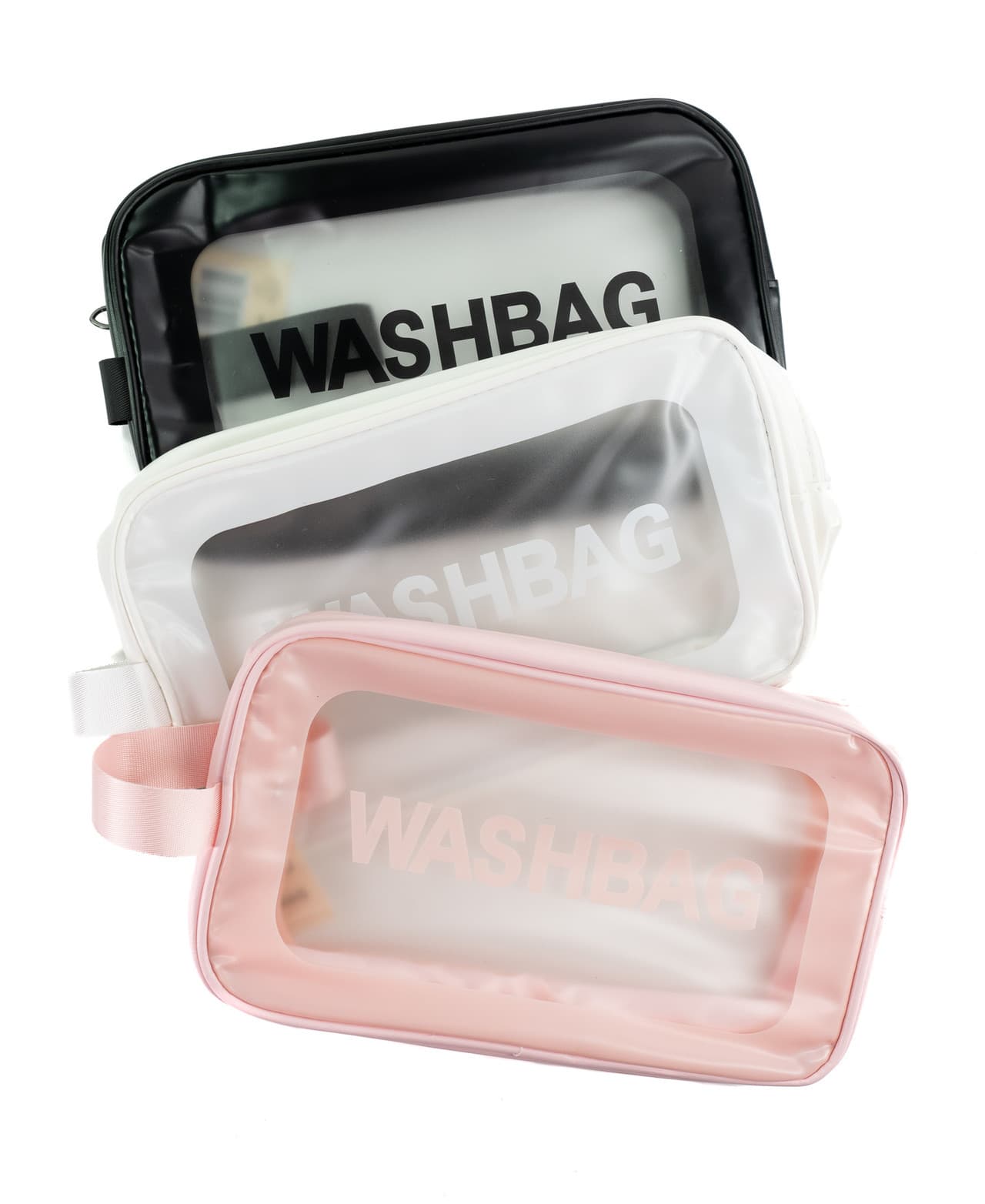 CS Beauty Clear Wash Bag Side Strap Image 1