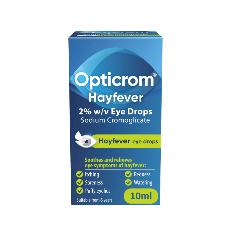 Opticrom Hayfever Eye Drops 10ml Image 1