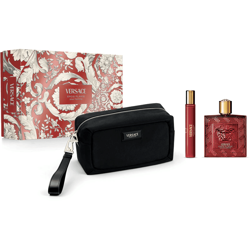 Versace Eros Flame Eau de Parfum 100ml + 10ml with Pouch Gift Set Image 1