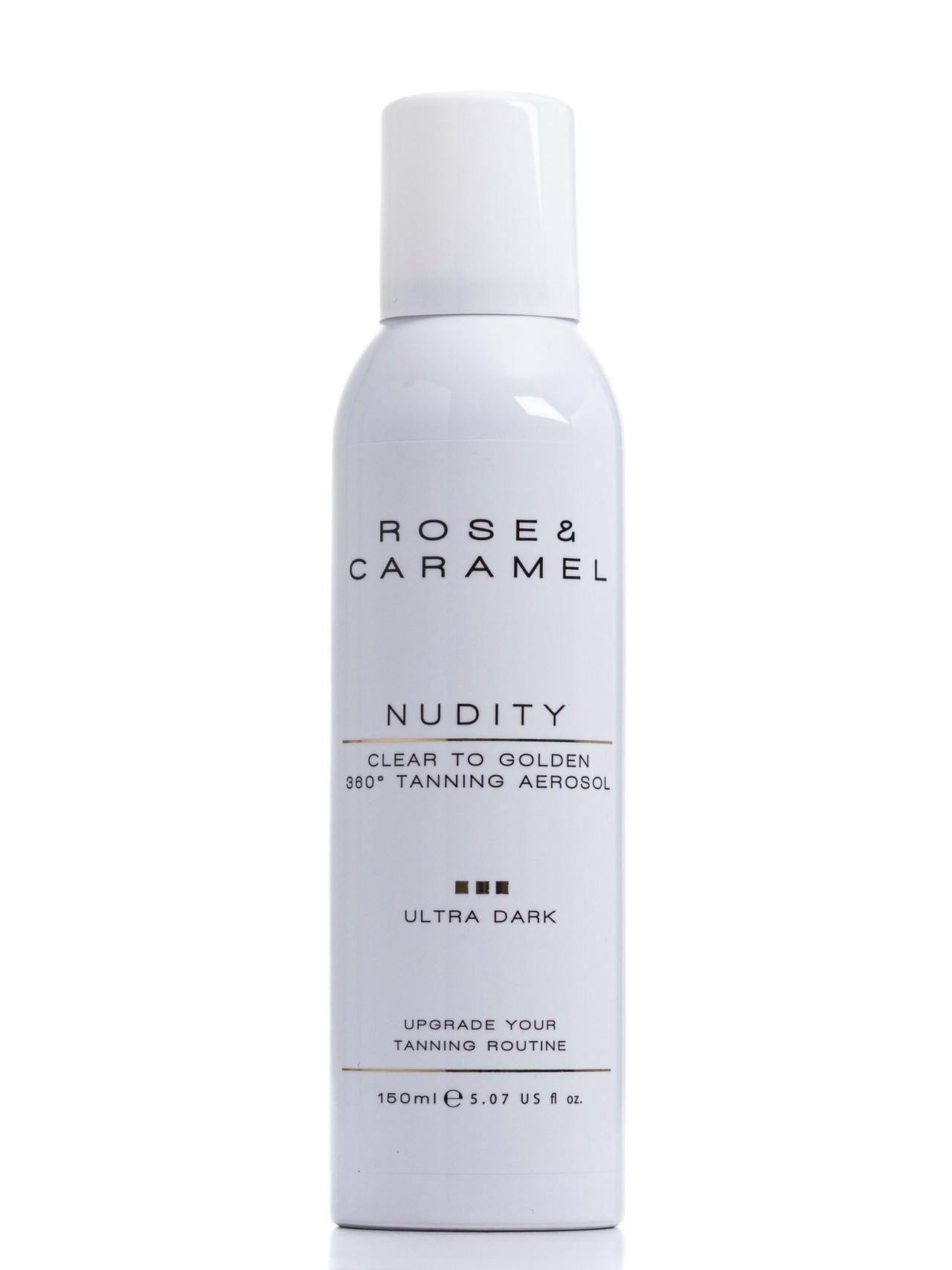 Rose & Caramel Nudity Clear To Golden Ultra Dark Self Tanning Aerosol 200ml Image 1