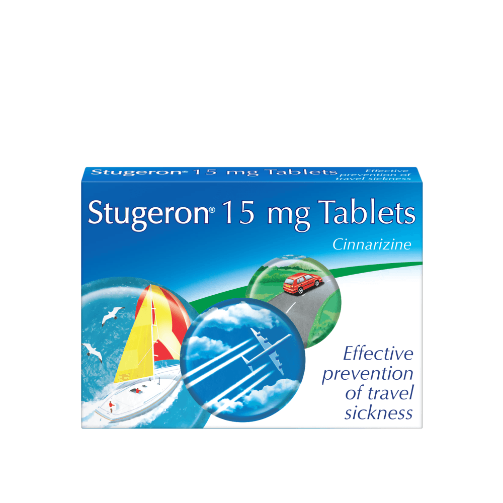 Stugeron Travel Sickness 15mg 15 Tablets Image 1