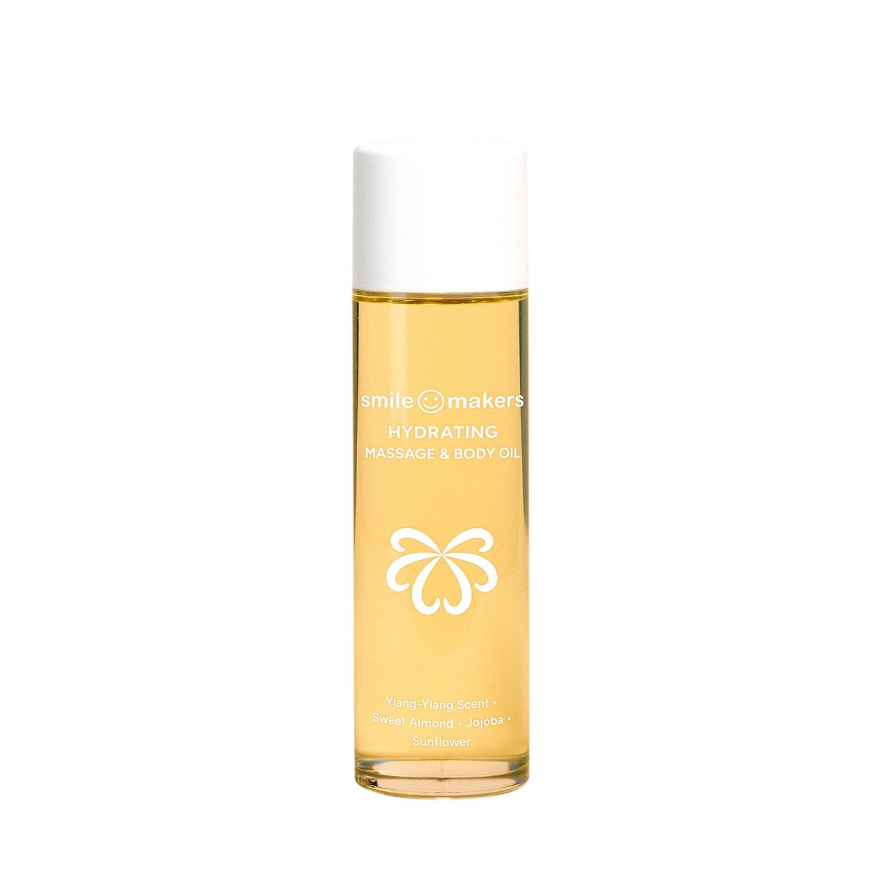 Smile Makers Hydrating Body Massage Oil Sweet Almond & Jojoba 100ml Image 1