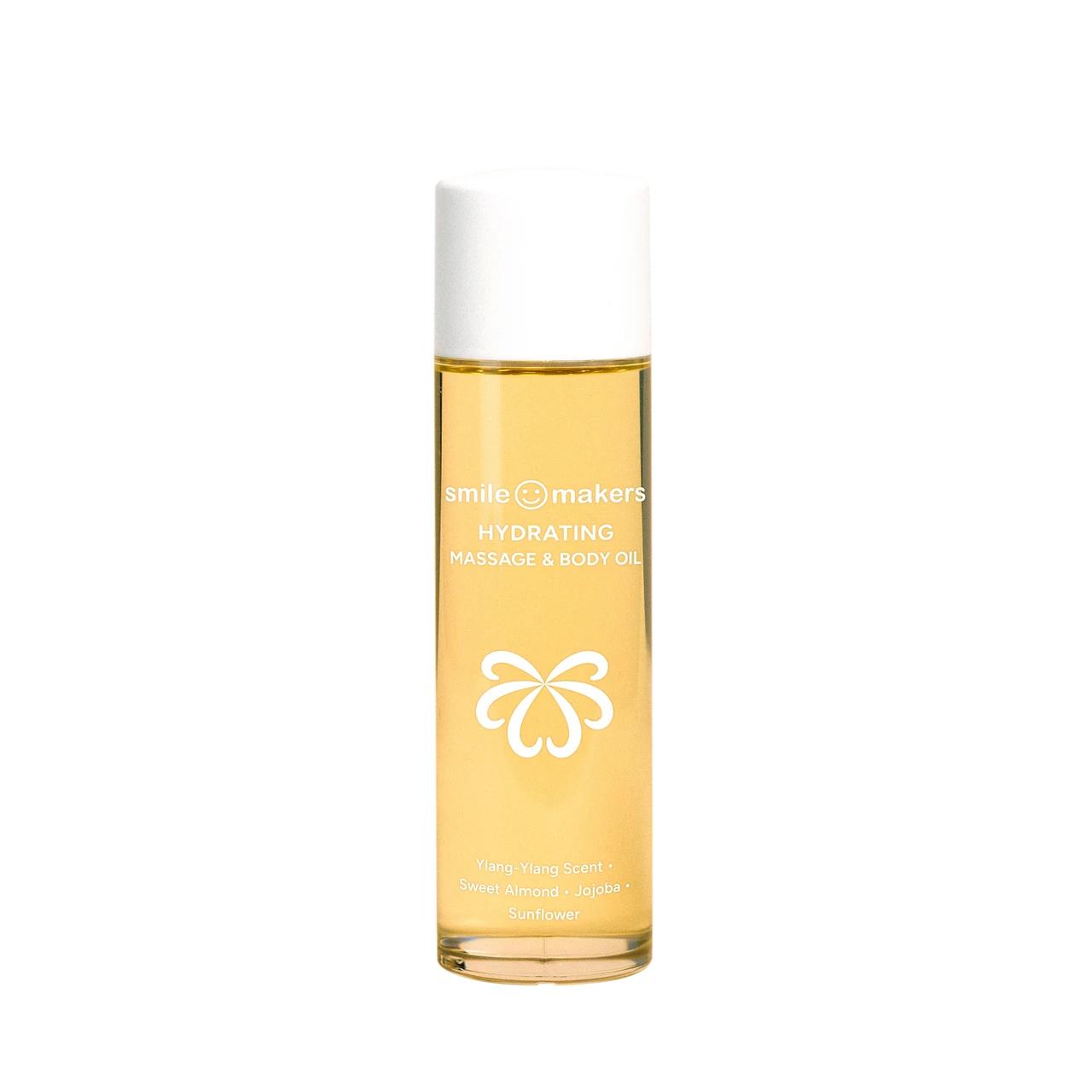 Smile Makers Hydrating Body Massage Oil Sweet Almond & Jojoba 100ml Image 1