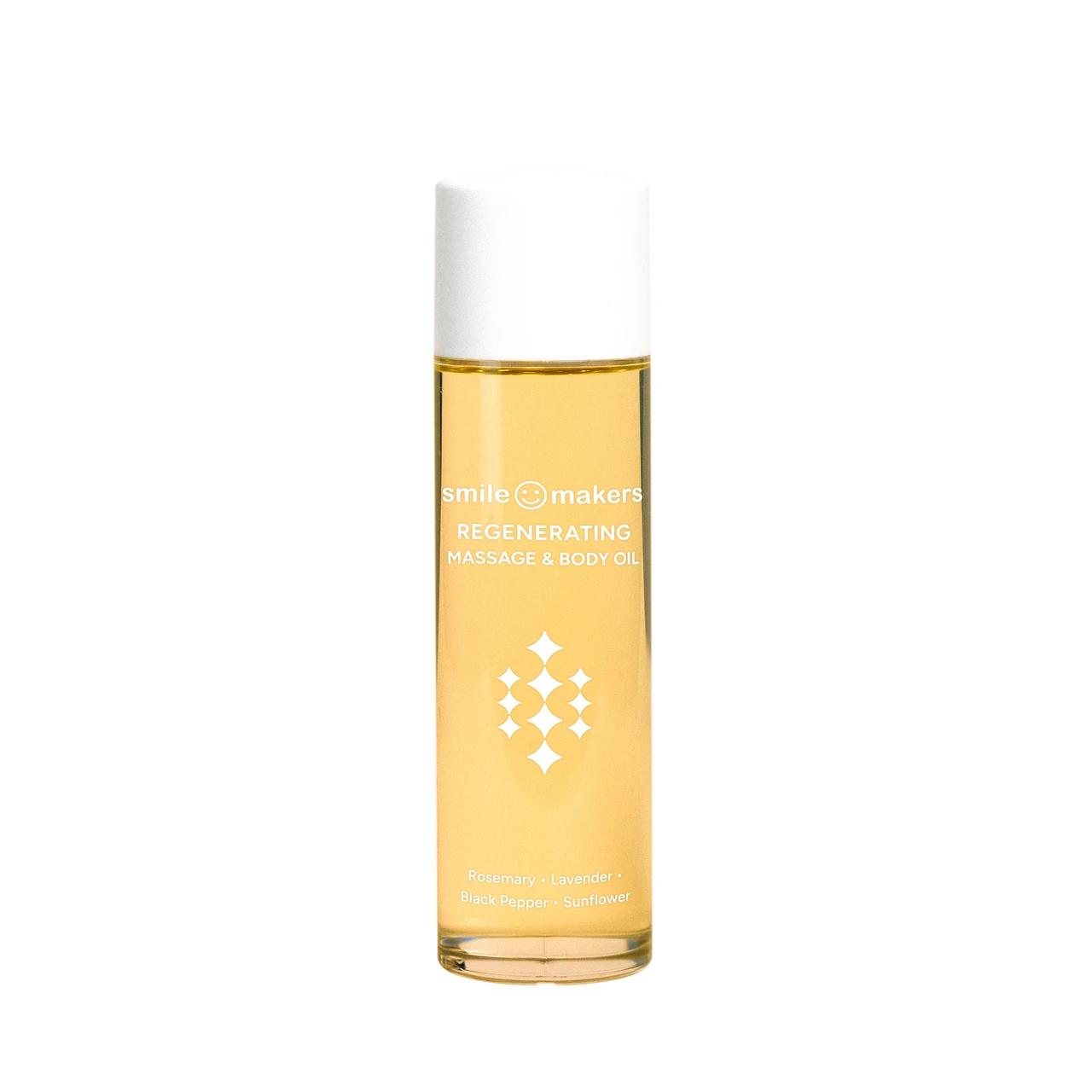 Smile Makers Regenrating Body Massage Oil Rosemary & Lavender 100ml Image 1