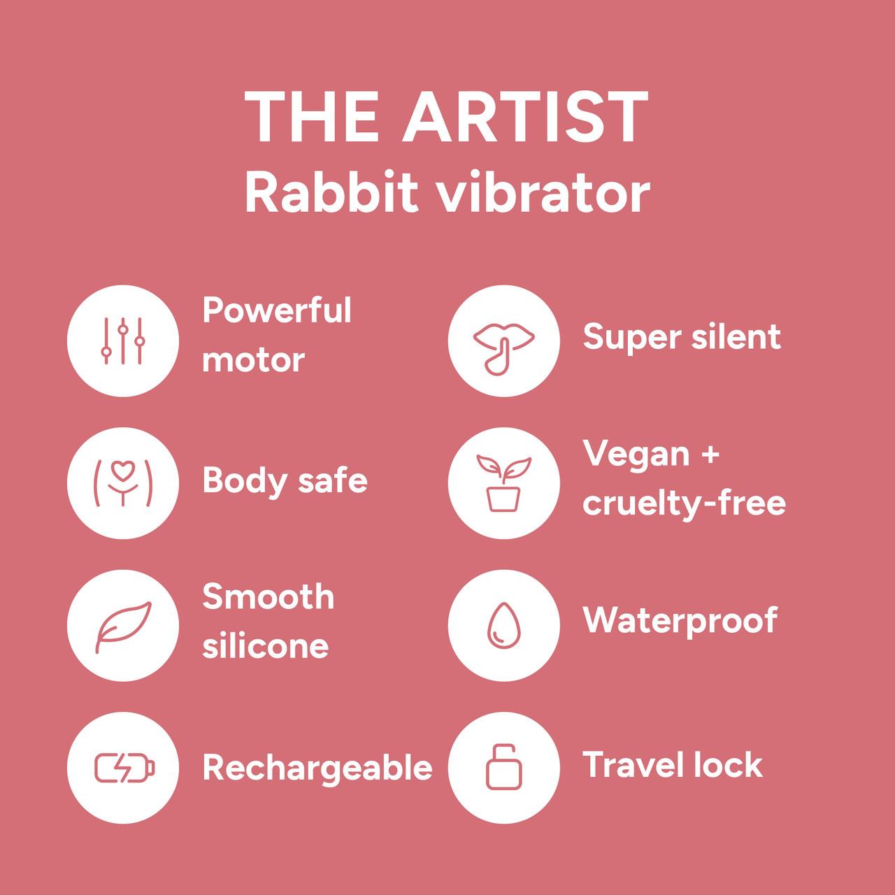 Smile Makers The Artist Dual Rabbit Vibrator with 9 Pulsating Modes Image https://cdn11.bigcommerce.com/s-g585yu857h/images/stencil/1280w/products/16171/30252/165919_F__70164.1778497550.jpg1