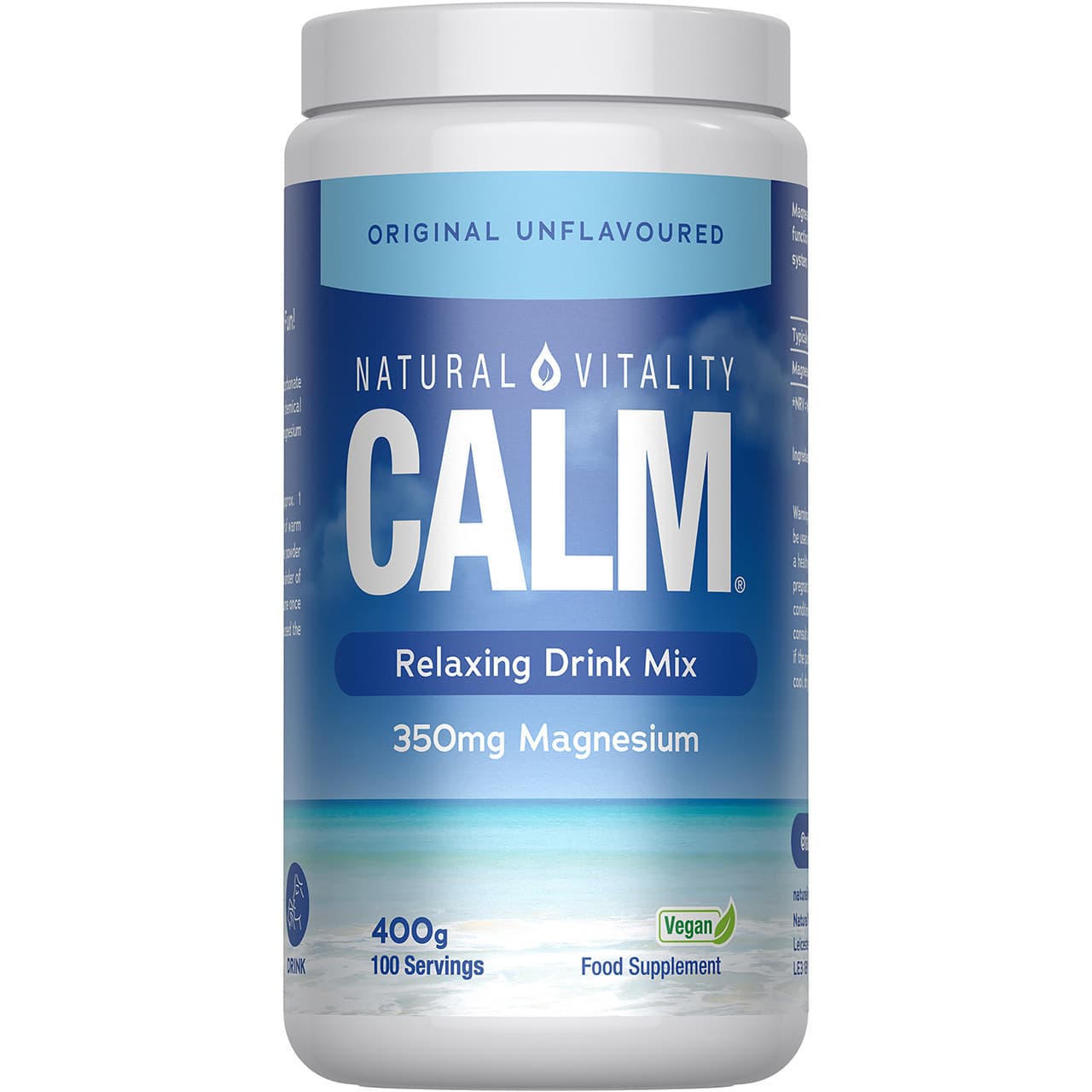 Natural Vitality Calm Relaxing Drink Mix Unflavoured 400g Image 1