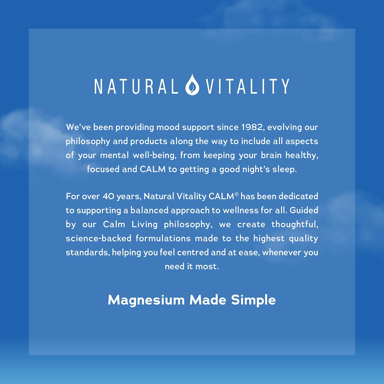 Natural Vitality Calm Relaxing Drink Mix Unflavoured 400g Image https://cdn11.bigcommerce.com/s-g585yu857h/images/stencil/1280w/products/16241/31063/165981-10__05874.1778766233.jpg1