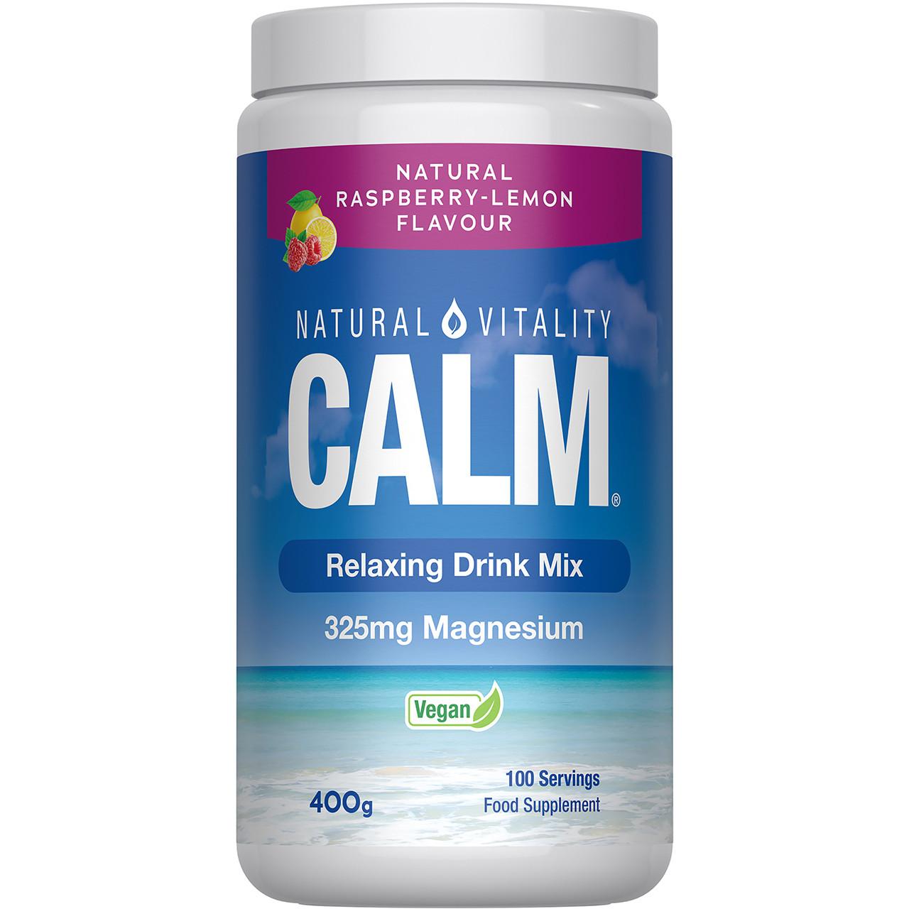 Natural Vitality Calm Relaxing Drink Mix Raspberry Lemon Flavour 400g Image https://cdn11.bigcommerce.com/s-g585yu857h/images/stencil/1280w/products/16245/31085/165983-01__06419.1778766383.jpg1