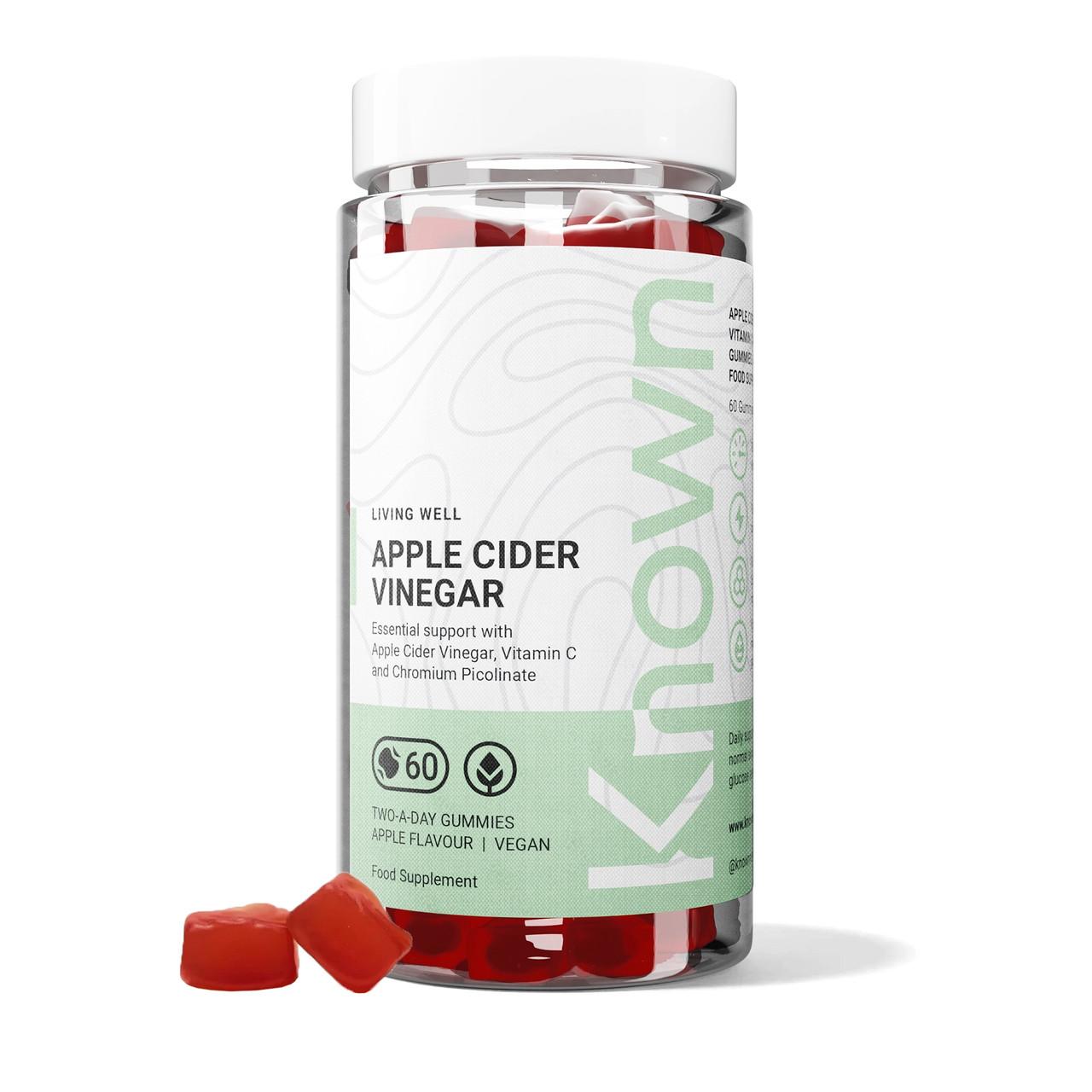 Known Nutrition Apple Cider Vinegar 60 Gummies Image 1