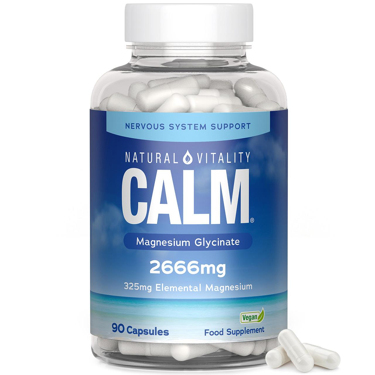 Natural Vitality Magnesium Glycinate 2660mg 90 Capsules Image 1
