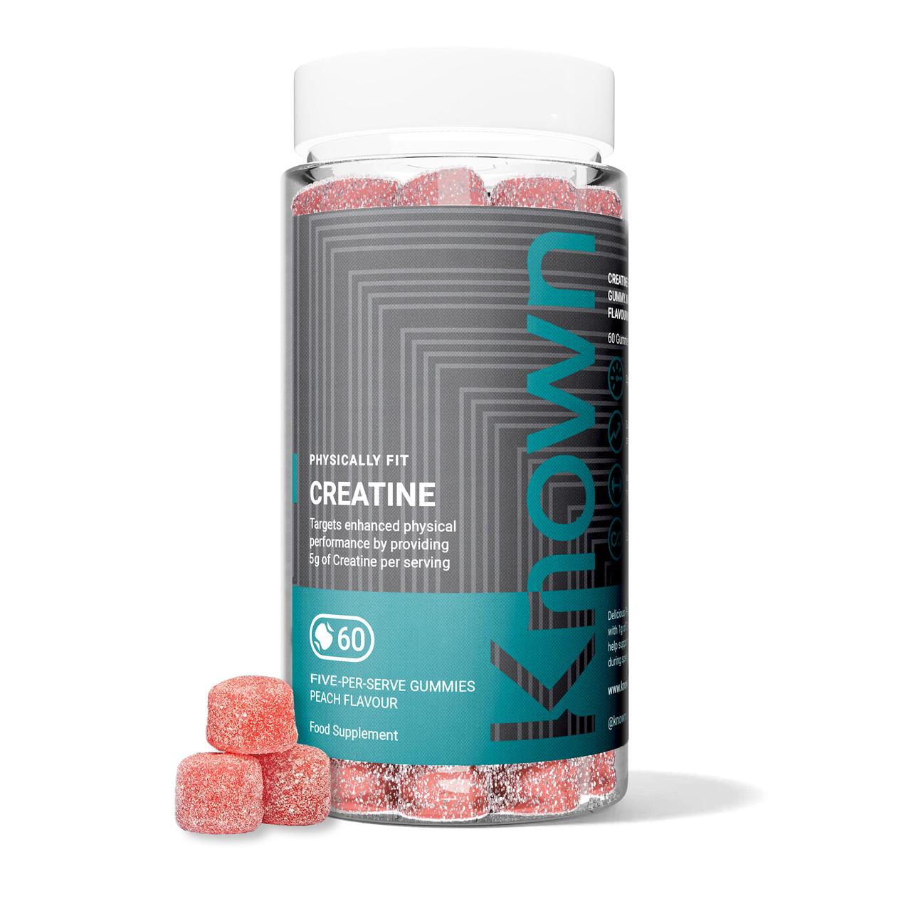 Known Nutrition Creatine Peach 60 Gummies Image 1