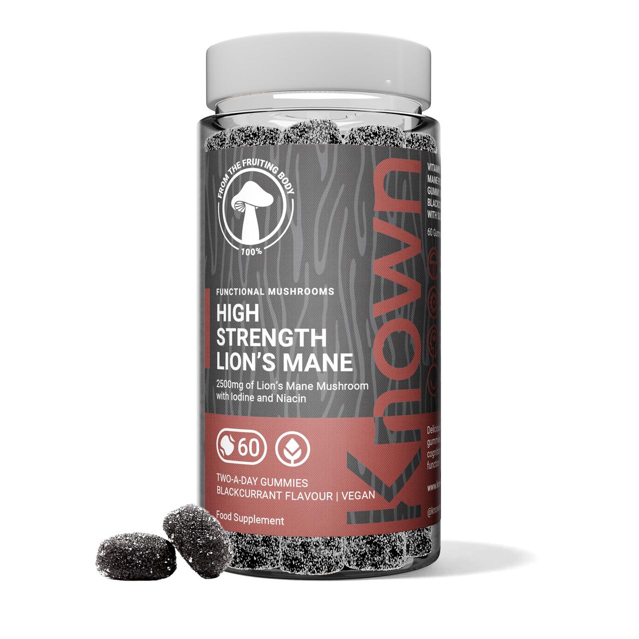 Known Nutrition High-Strength Lion's Mane 60 Gummies Image 1