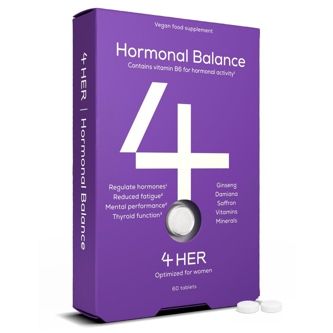 4 HER Hormonal Balance Multivitamin & Botanical Blend for Women 60 Tablets Image 1