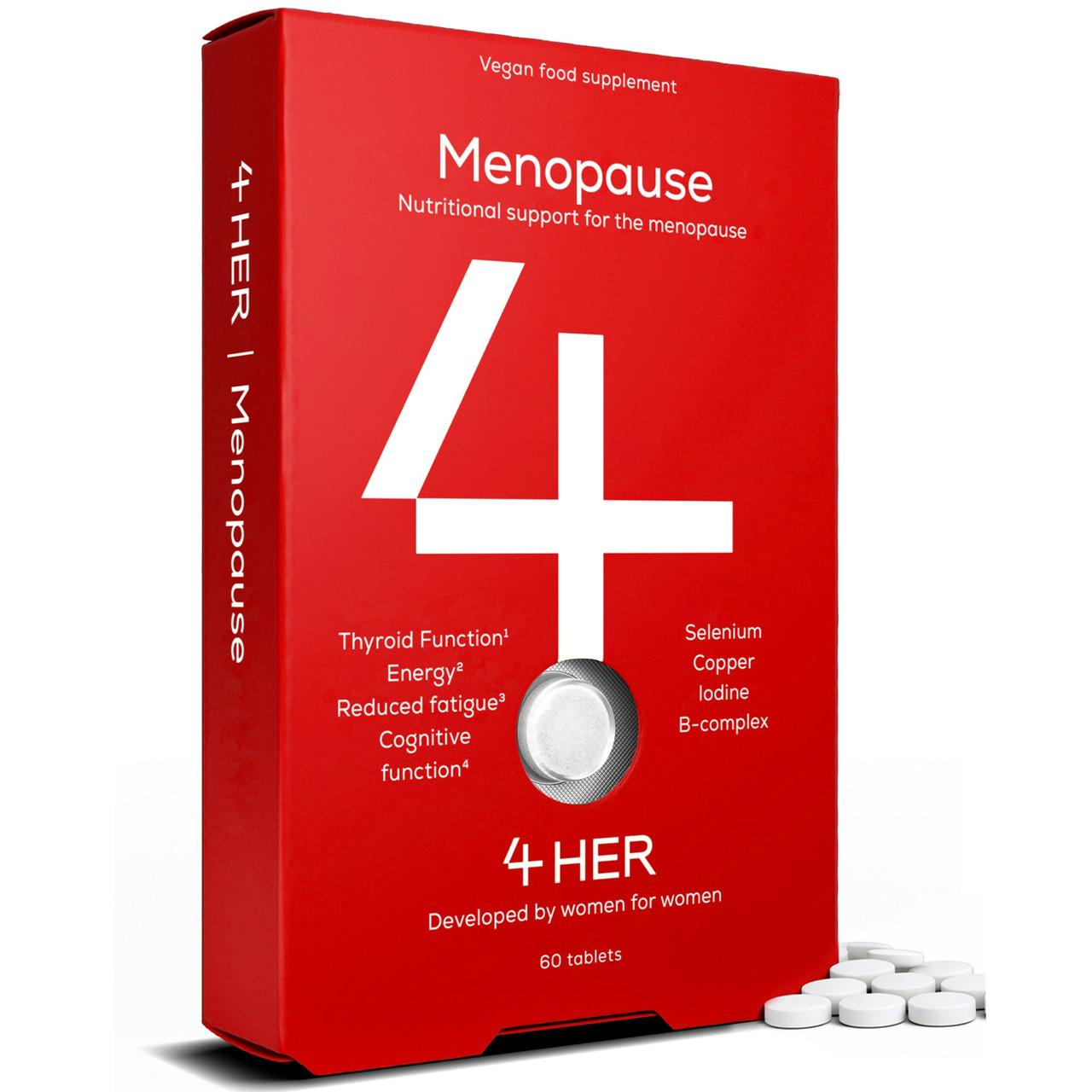 4 HER Menopause Nutritional Support with Red Clover & Sage 60 Tablets Image 1