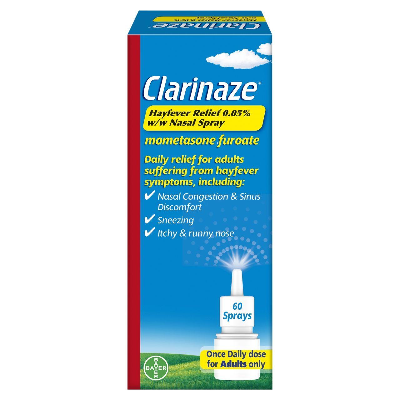 Clarinaze Allergy Control 0.05% Nasal Spray 60 Sprays Image 1