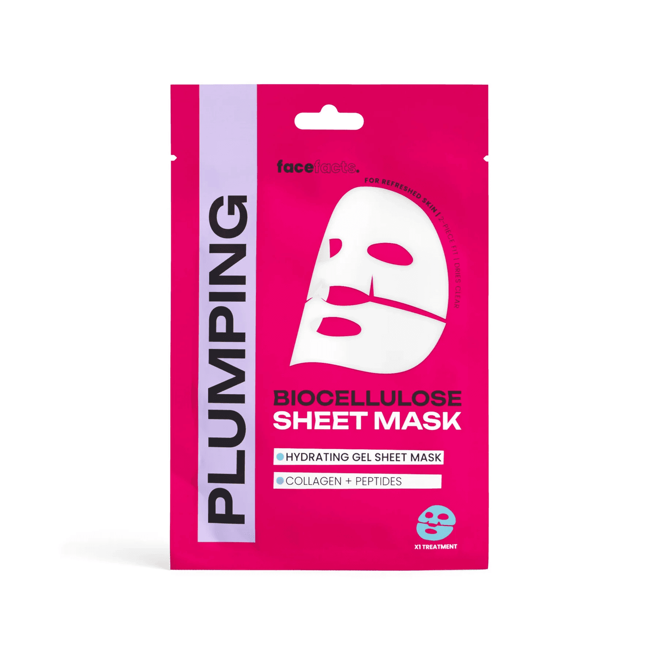 Face Facts Biocellulose Mask, Plumping, 20ml Image 1