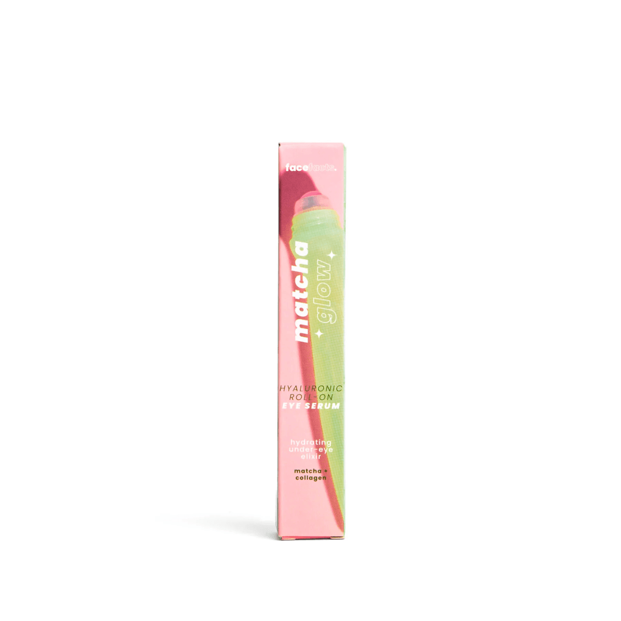 Face Facts Matcha Glow, Hyaluronic Roll On Eye Serum, 15ml Image 1