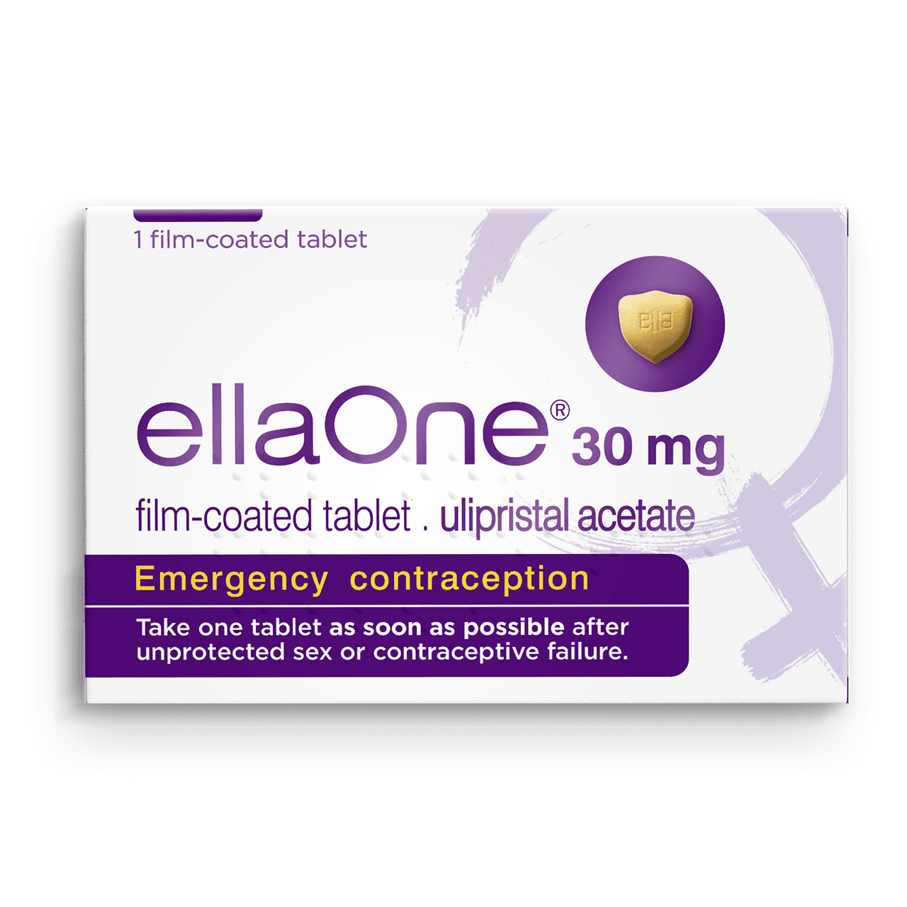 Ellaone Emergency Contraception 1 x 30mg Tablet Image 1