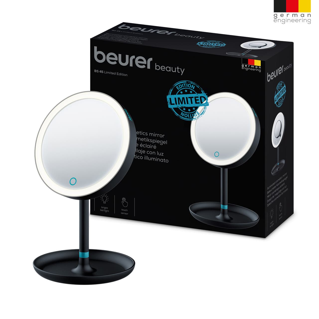 Beurer Illuminated Vanity Mirror Black Image 1