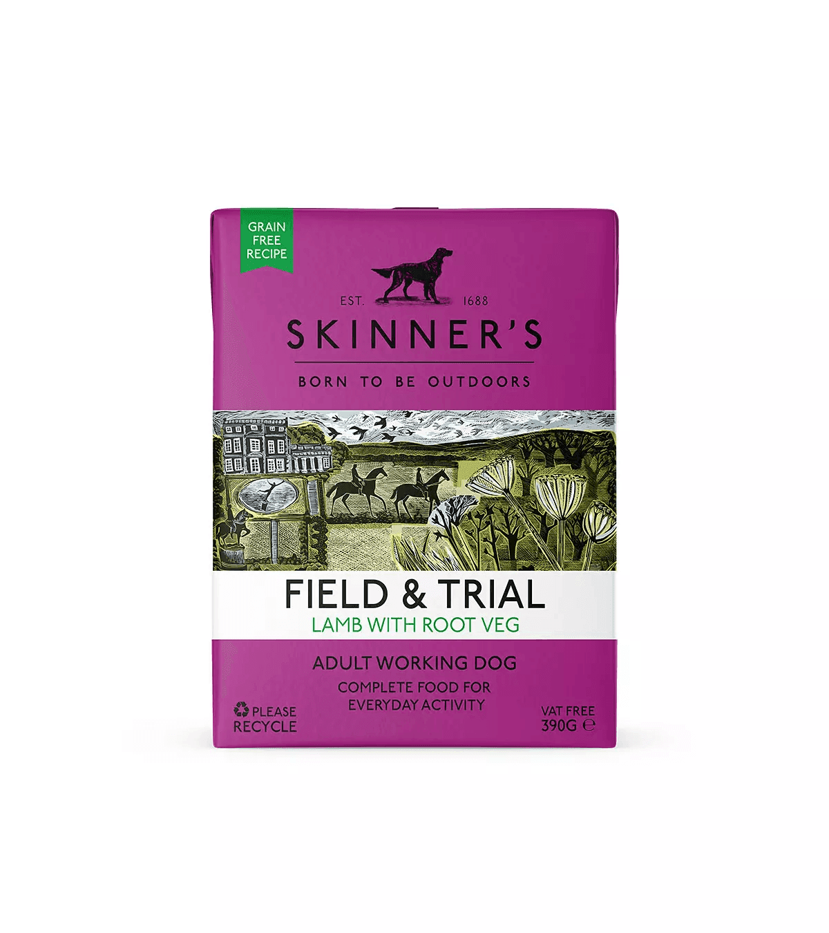 Skinners Field & Trial Lamb with Root Veg Dog Food 18 x 390g Image 1