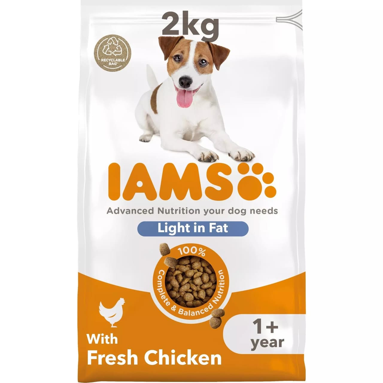 IAMS Vitality Dog Light In Fat Chicken Image 1