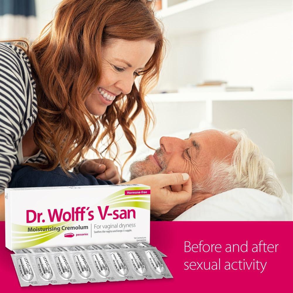 Dr Wolff's V-san Moisturising Cremolum 16 Pessaries Image https://cdn11.bigcommerce.com/s-g585yu857h/images/stencil/1280w/products/1655/34970/71HlKDRSXlL._AC_SL1000___36784.1784647797.jpg1