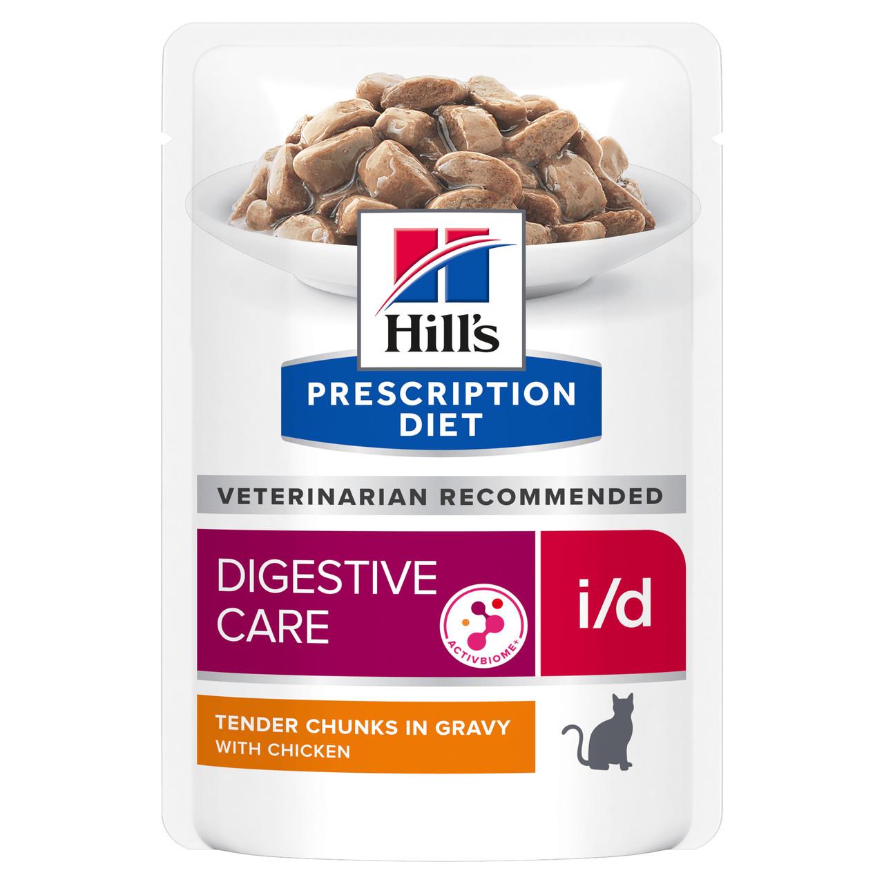 Hill's Prescription Diet i/d Digestive Care Wet Cat Food Salmon 12x85g Image 1