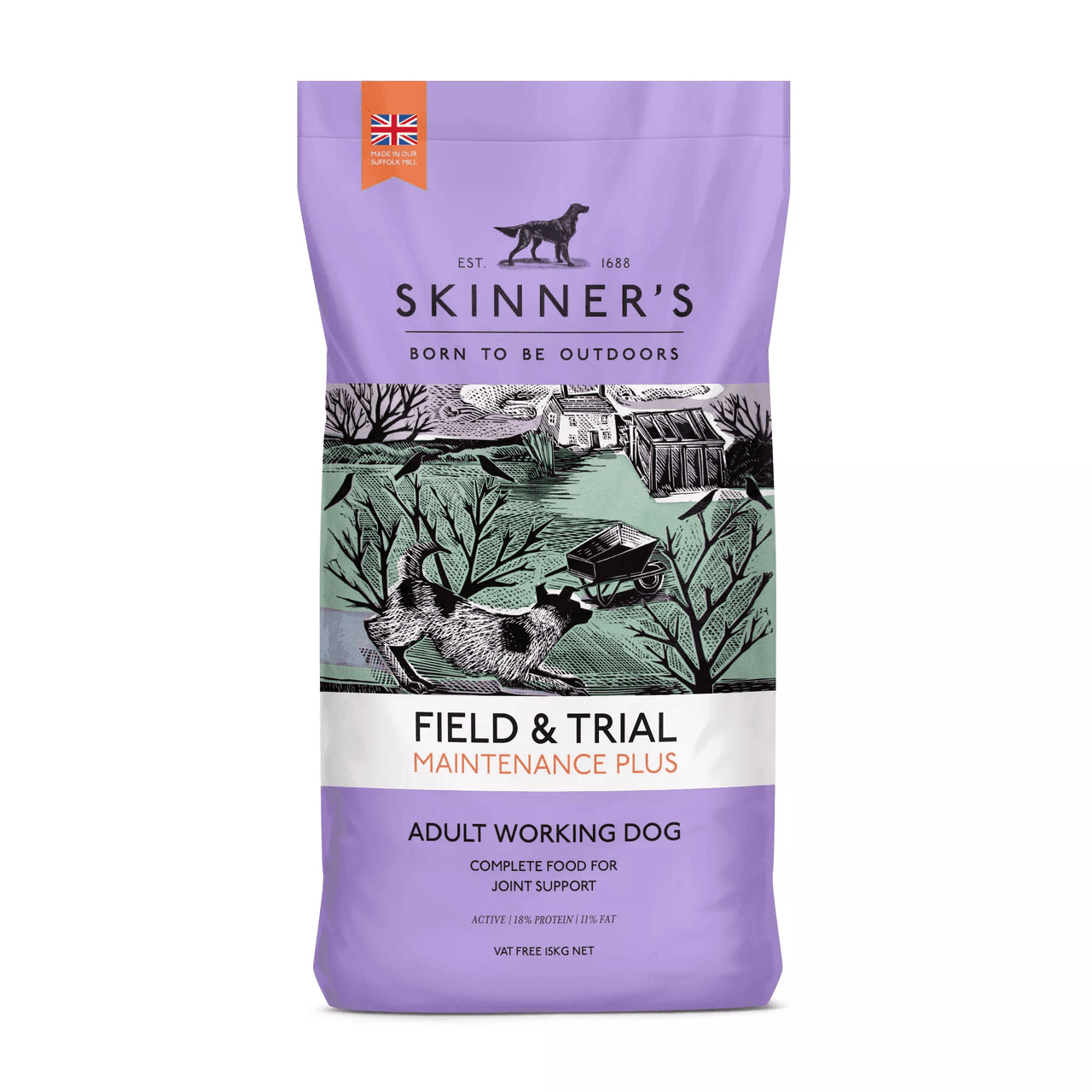 Skinners Field & Trial Maintenance Plus Dog Food 15kg Image 1