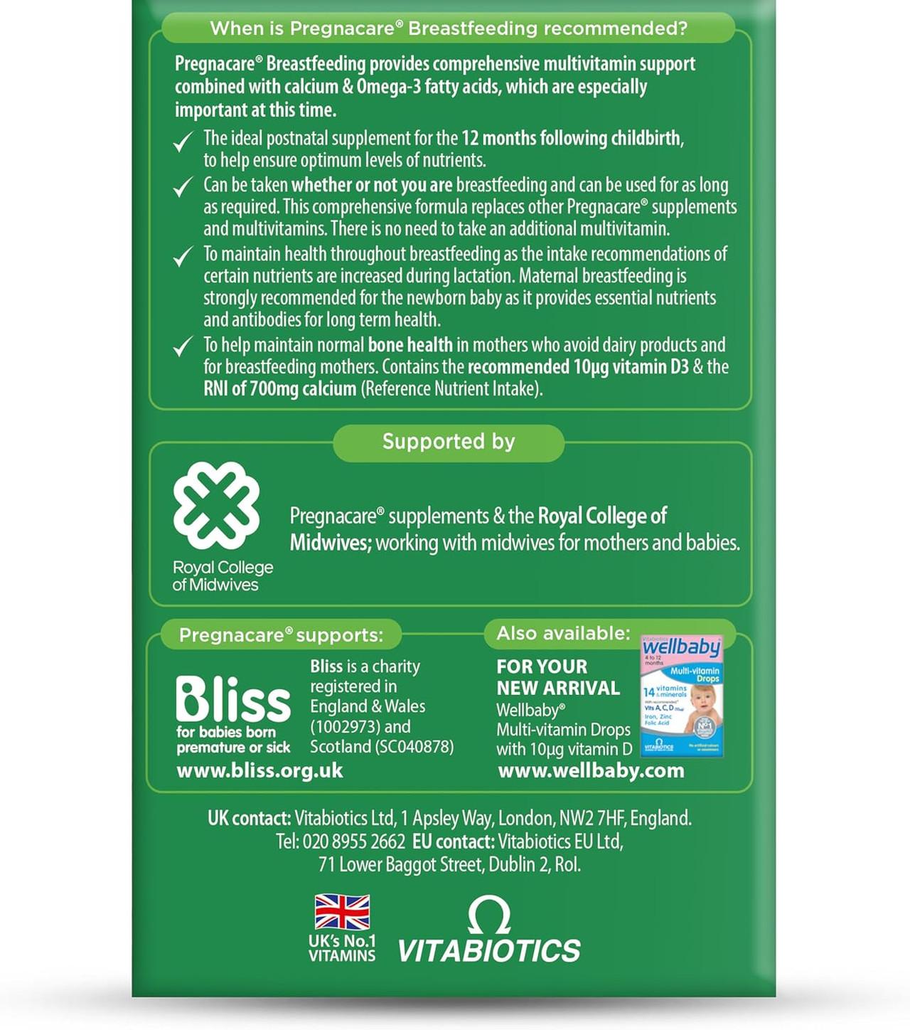 Vitabiotics Pregnacare Breast-Feeding 56 Tablets & 28 Capsules Image https://cdn11.bigcommerce.com/s-g585yu857h/images/stencil/1280w/products/1671/37627/81EyhqFzbrL._AC_SL1500___46004.1787305543.jpg1