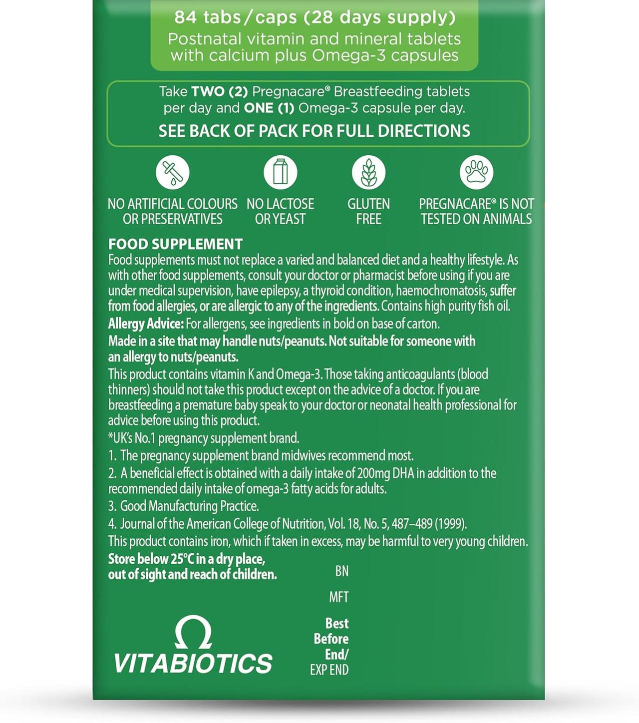 Vitabiotics Pregnacare Breast-Feeding 56 Tablets & 28 Capsules Image https://cdn11.bigcommerce.com/s-g585yu857h/images/stencil/1280w/products/1671/37628/810uPJEp3VL._AC_SL1500___65145.1787305543.jpg1