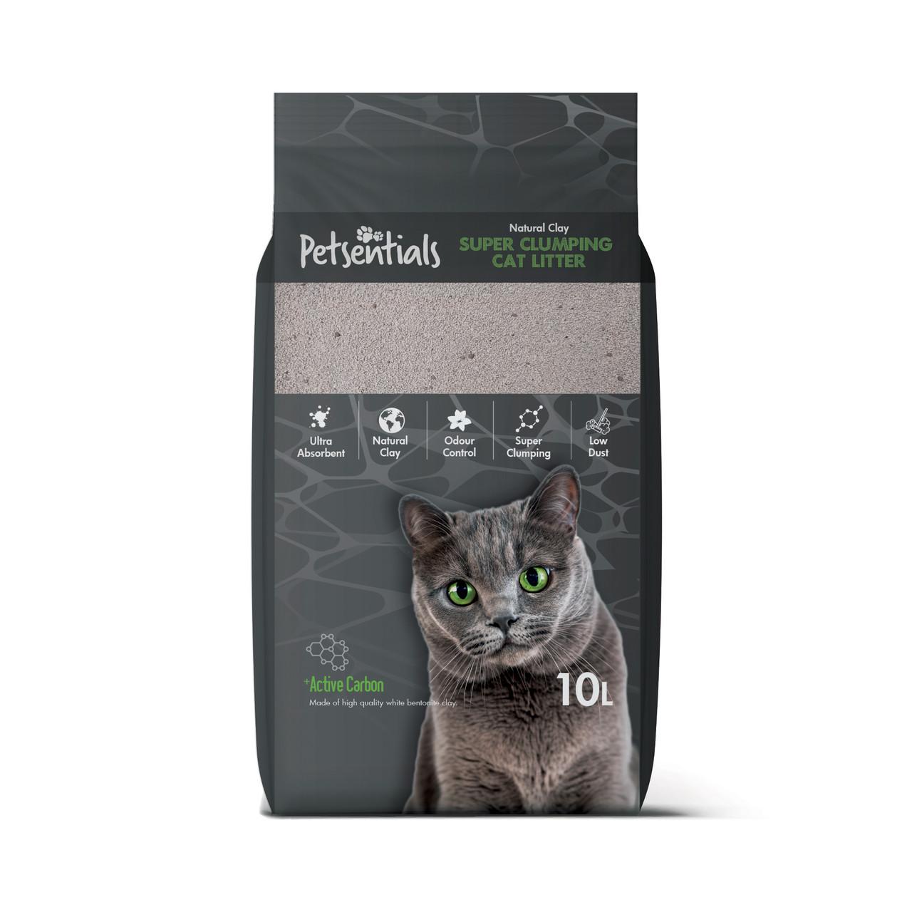 Petsentials Super Clumping Cat Litter + Activated Carbon Image 1