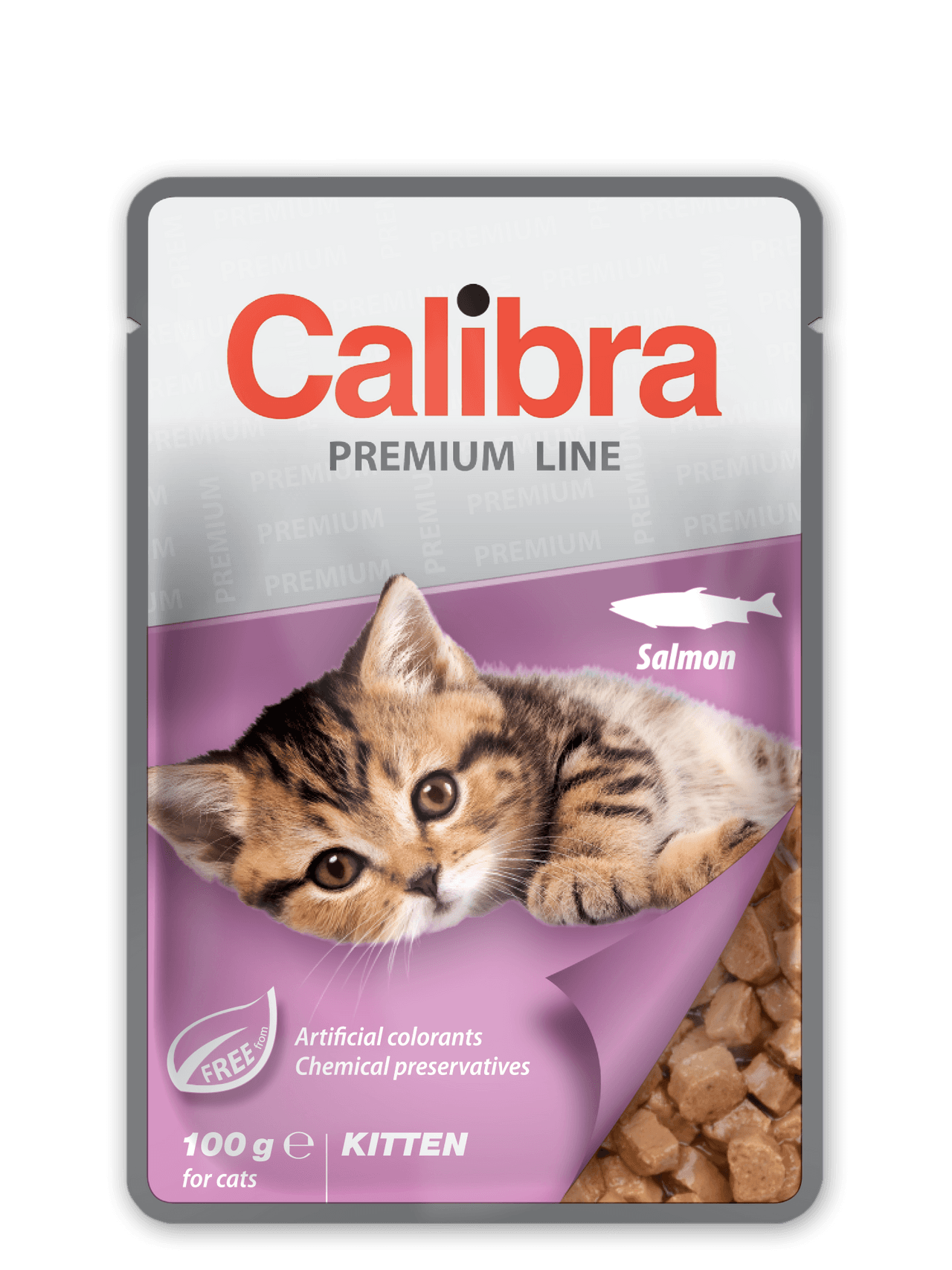 Calibra Cat Premium Kitten Salmon 24x100g Image 1