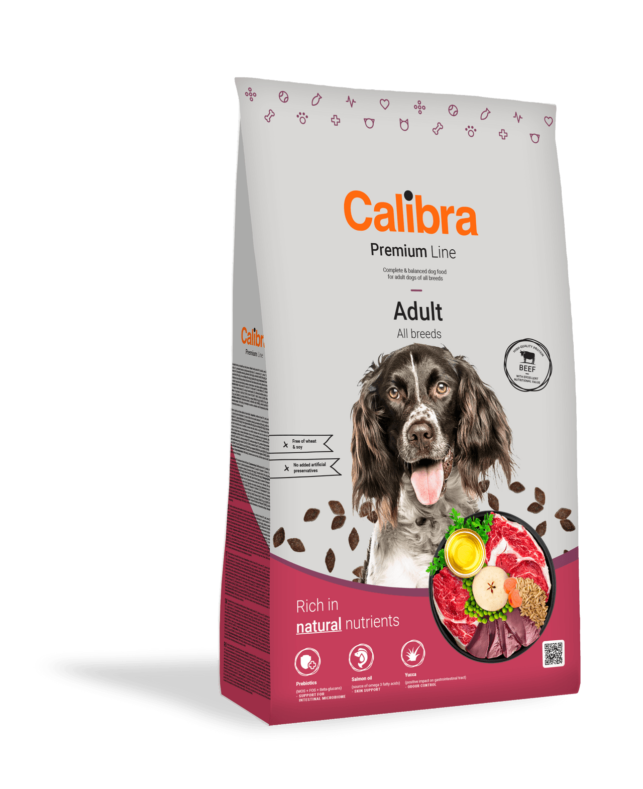Calibra Dog Premium Line Adult Beef Dry Food Image 1