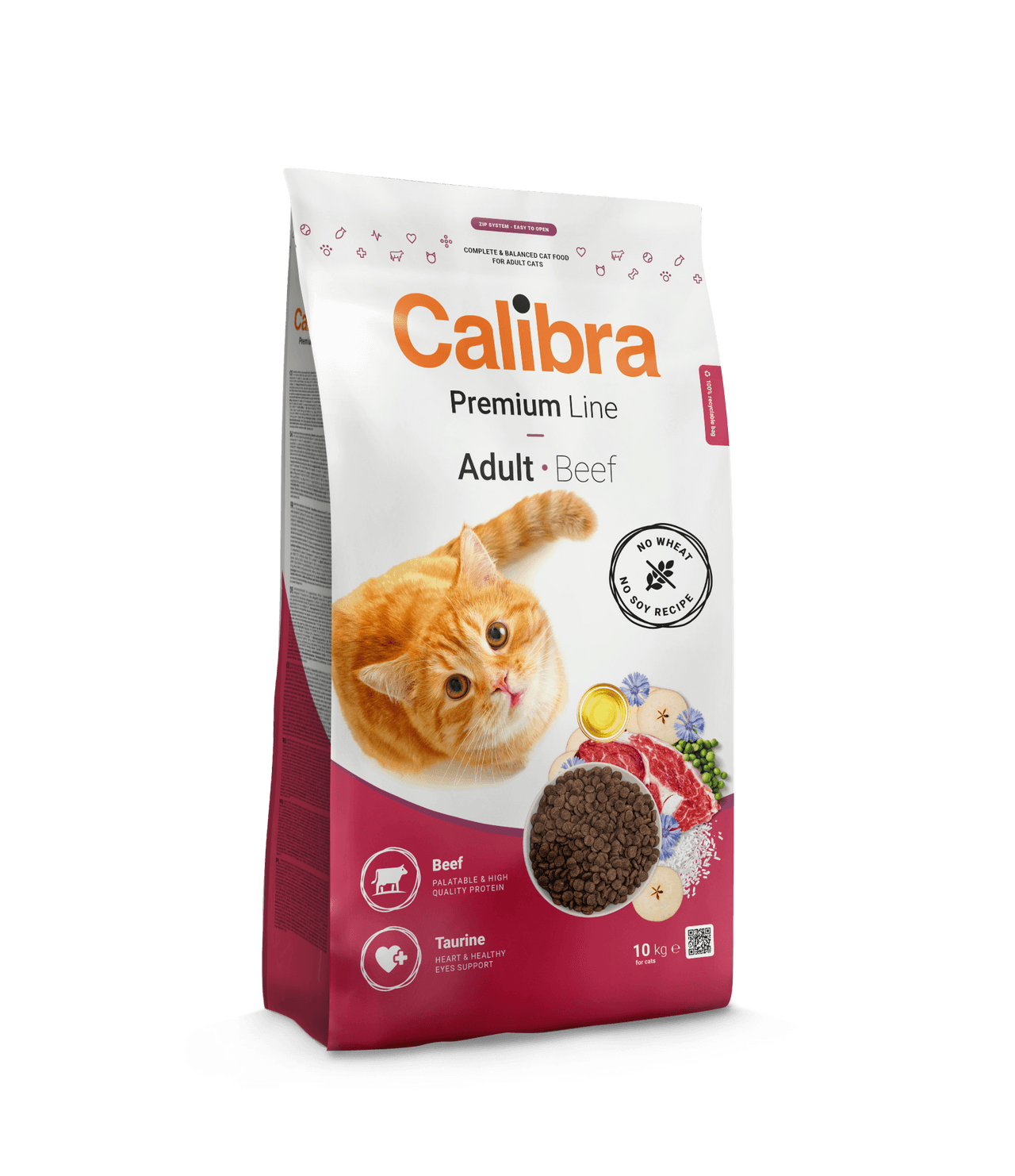 Calibra Cat Premium Line Adult Beef Dry Food Image 1