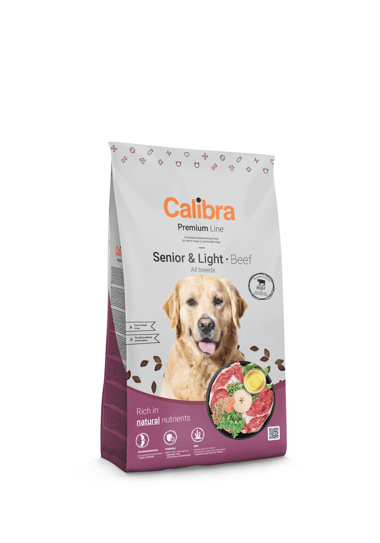 Calibra Dog Premium Line Senior & Light Beef Dry Food Image 1