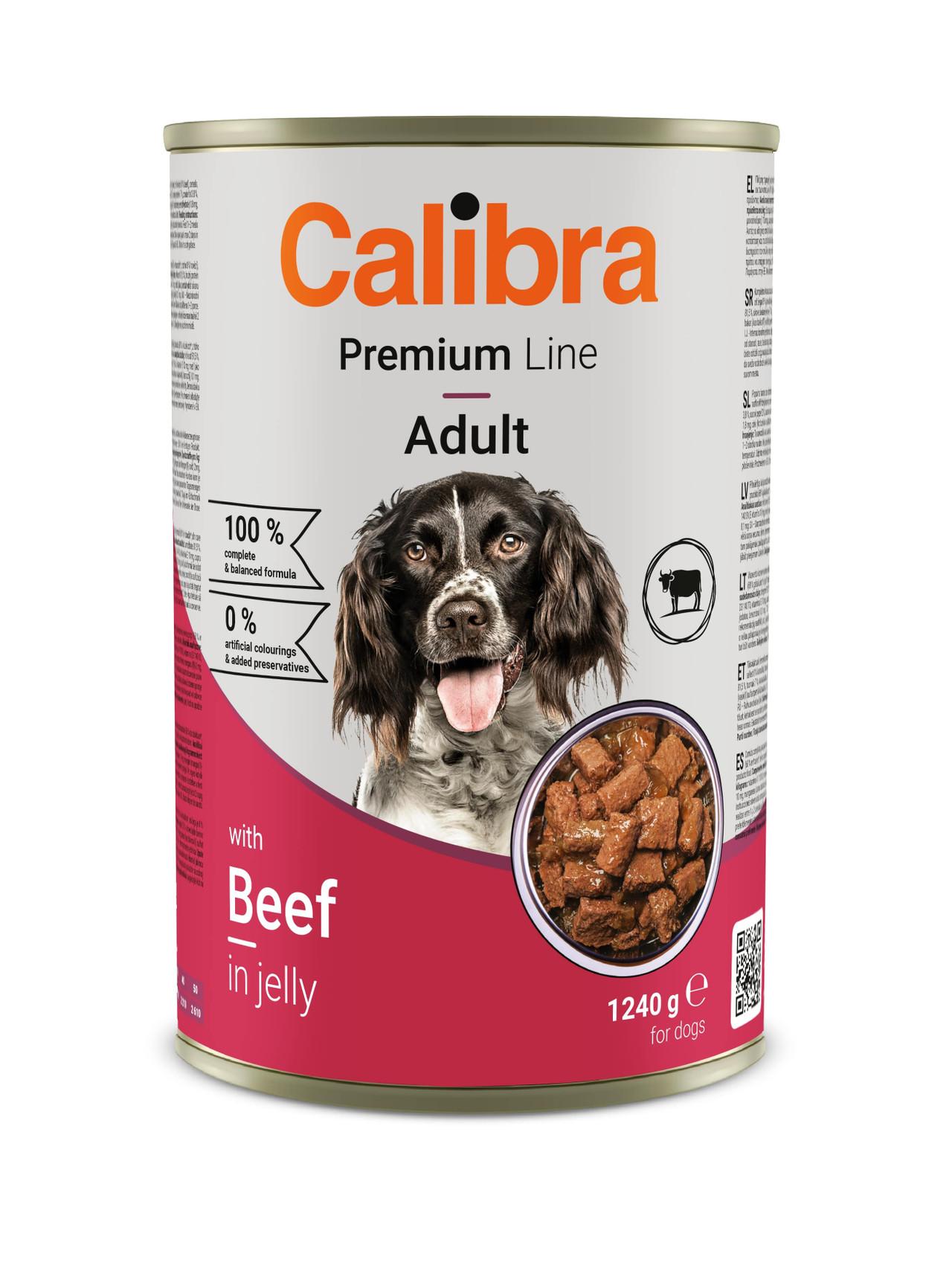 Calibra Dog Premium Line Can Beef 12x1240g Image 1
