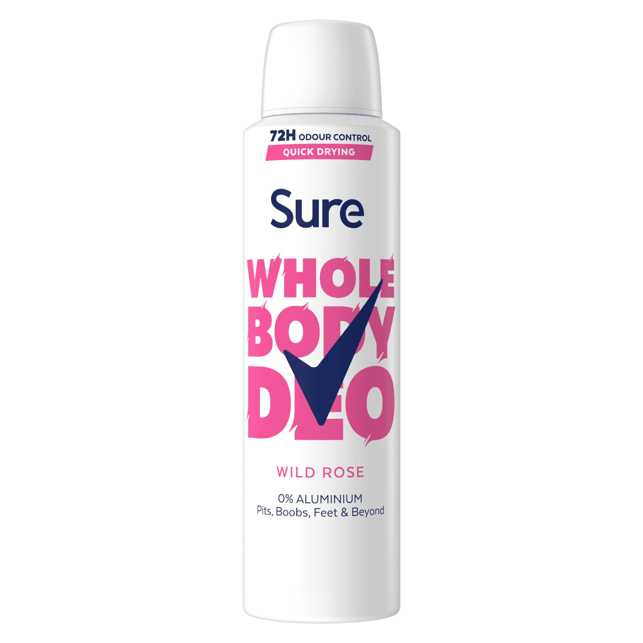 Sure Women Whole Body Deodorant Spray Wild Rose 150ml Image 1