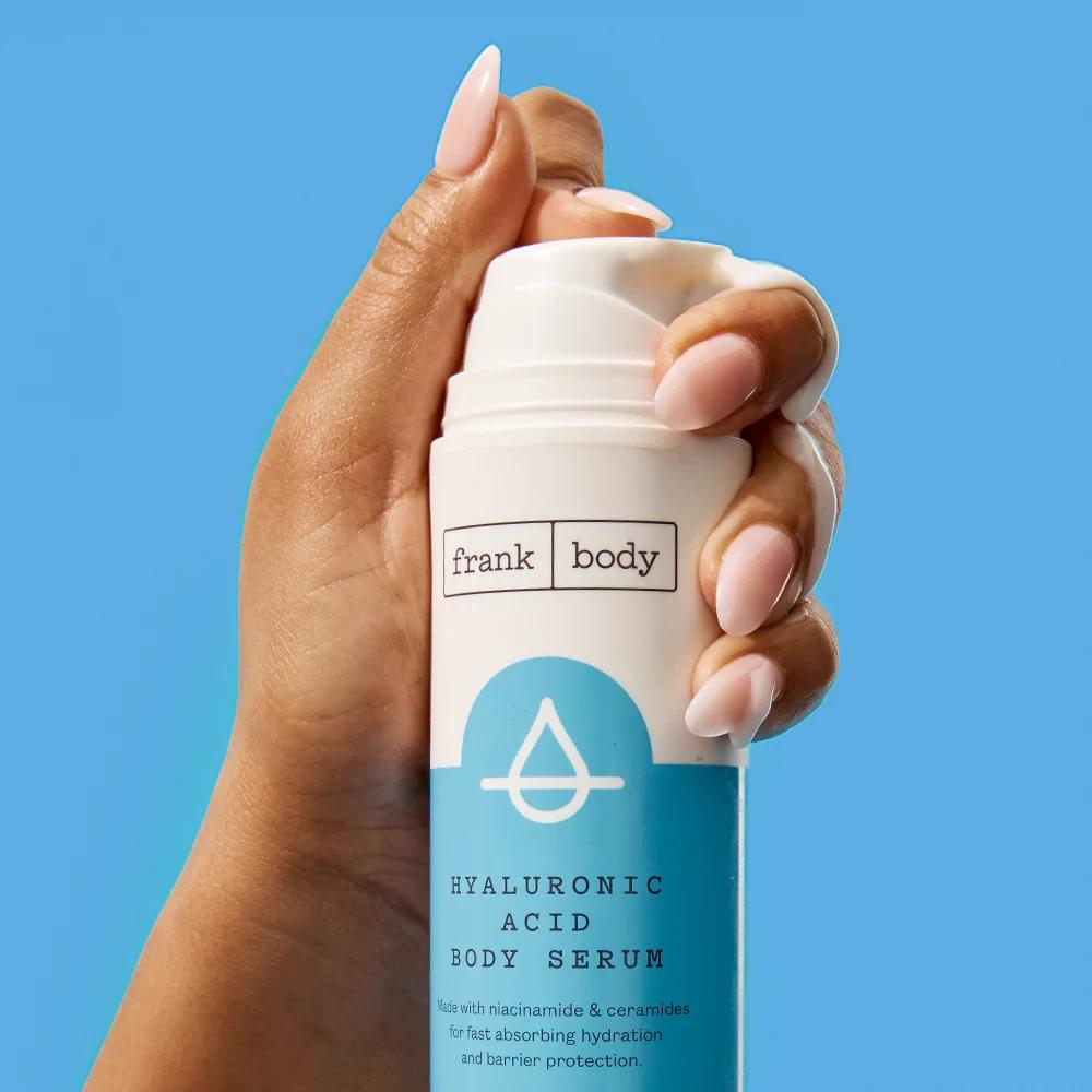 Frank Body Hyaluronic Acid Body Serum 140ml Image https://cdn11.bigcommerce.com/s-g585yu857h/images/stencil/1280w/products/16938/34394/frank-body-Hyaluronic-Hydrating-Body-Serum_DOT.COM_MODEL_03__46419.1783948621.webp1